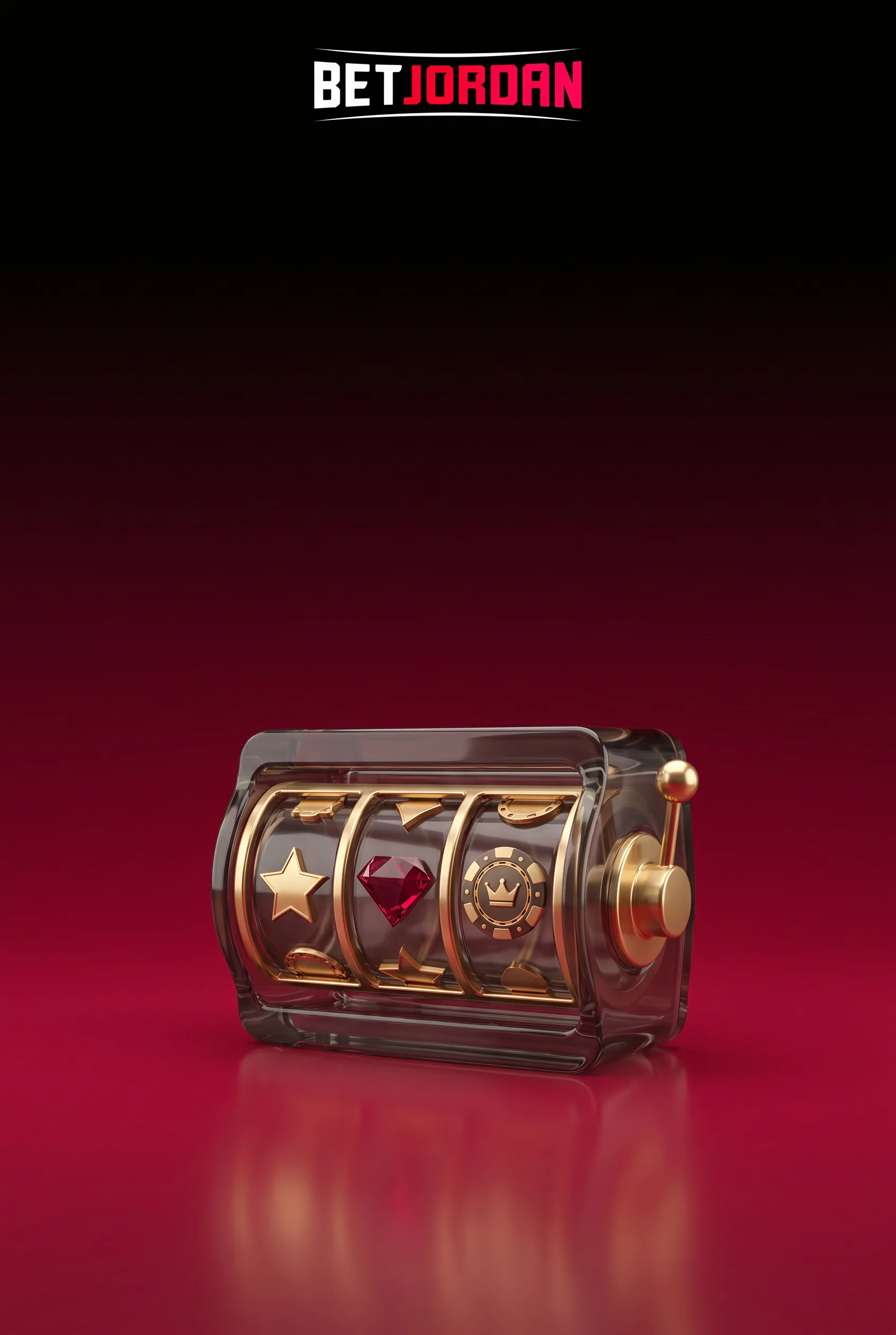 Goldene Casino-Symbole für die Slot-Auswahl von BetJordan